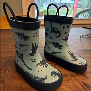 Tucker + Tate Kids' Dinosaur Rain Boots - Navy and Light Blue